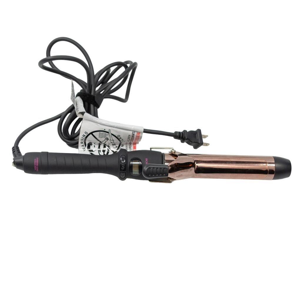 BOMBAY Hair 32mm Rose Gold Curling Iron Professional Titanium Wand with Clamp